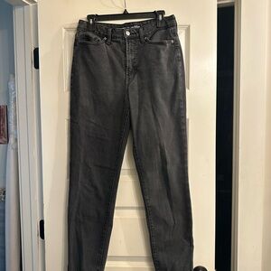 Old Navy black high-rise OG Straight Jeans- 8 Tall